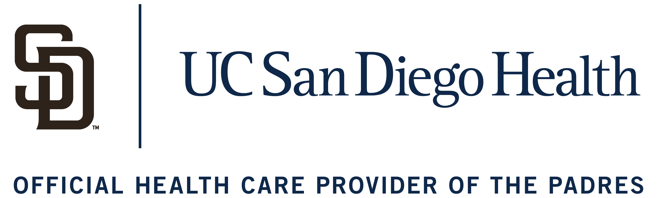 UC San Diego Health iOfficial Health Care Provider of the Padres logo